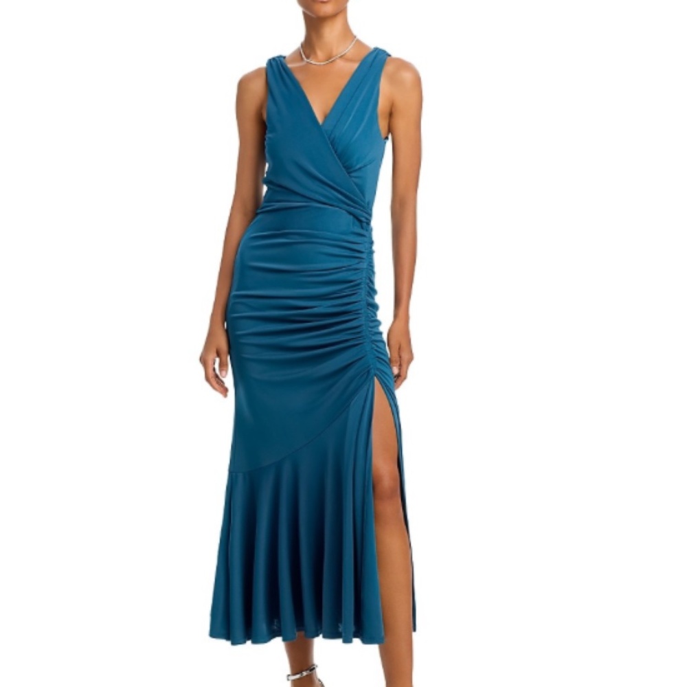 CINQ A SEPT Mika Dress In Midnight Rain Blue Size 4 NWT